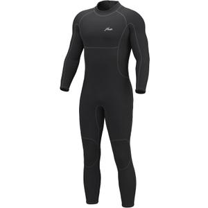 Hevto Men Wetsuits 3/2mm Neoprene Wet Suit Back Front Zip in Cold Water for Surfing Swimming Diving (X-Large)