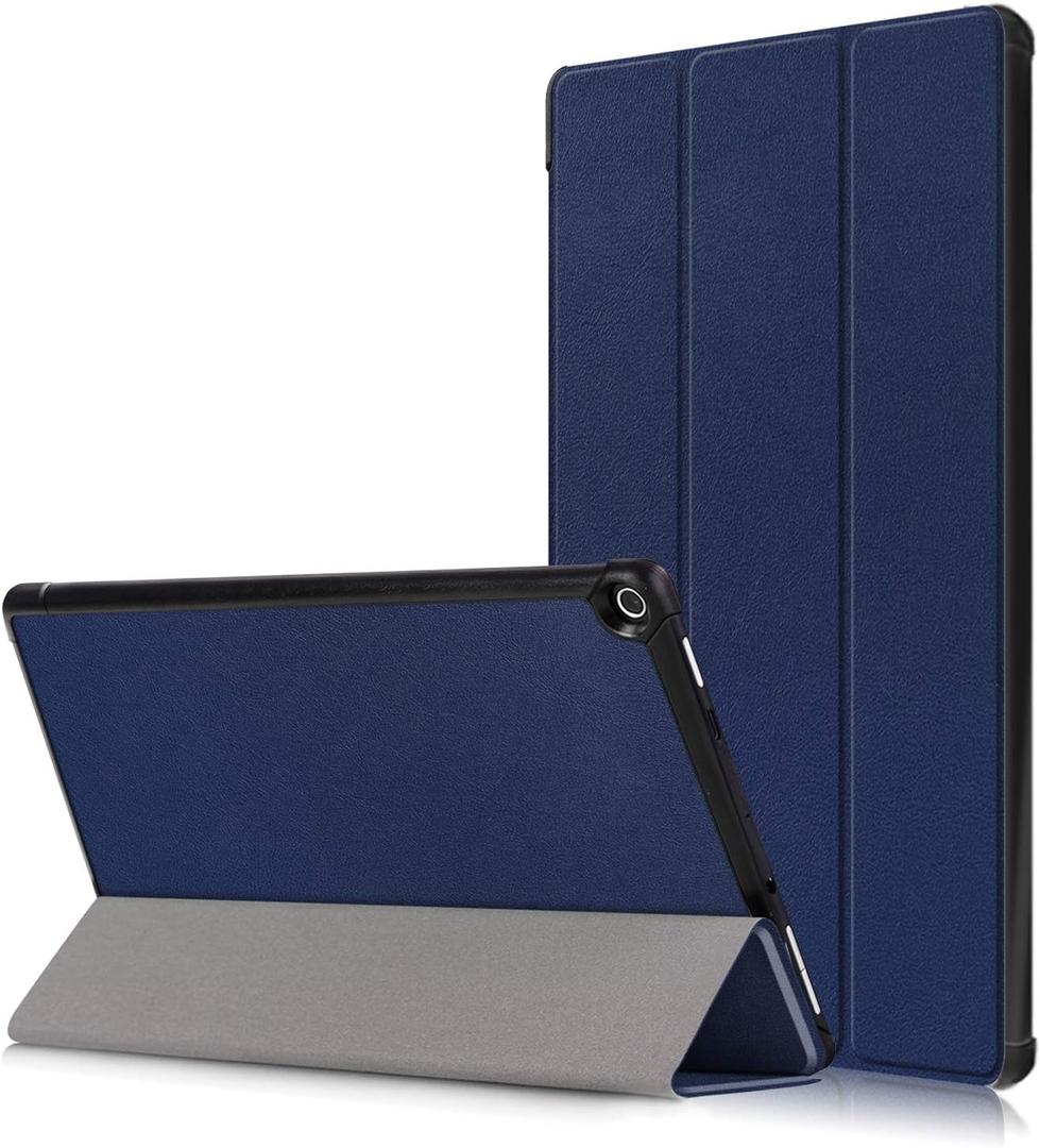 All-New Fire HD 10 2019 Case, Premium Folio Smart-Shell Stand Case Cover with Auto Sleep/Wake for All-New Fire HD 10 (Compatible with 7th and 9th Generations, 2017 and 2019 Releases (Navy Blue)
