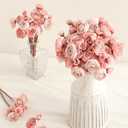 Floroom Ranunculus Artificial Flowers 18 Pcs Dusty Rose Faux Silk Mini Ranunculus Bulk Fake Wedding Filler Flowers for DIY Bouquets, Centerpieces, Bridal Shower Decorations & Arrangements
