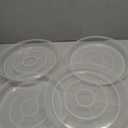 4 Pack 14 Inch Round Plant Saucers for Less 12 Inch Pot Indoors Outdoors Plant Trays for Pots Planter Saucer Plastic Drip Tray Planter Water Tray (Clear, 13.8"(4pcs))