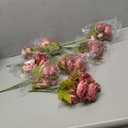 Artificial Rose Bouquets – Set of 7 Stems – Realistic Silk Flowers for Home, Wedding & Event Decor