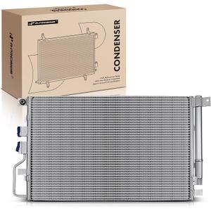 A-Premium Air Conditioning A/C Condenser Compatible with Chevrolet Equinox 2016-2017 & GMC Terrain 2016-2017, 2.4L 3.6L