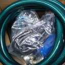 Pump with Hose, 115V 1/10HP 330GPH Power Water Pump Transfer Drain Pump, with Suction Hose Kit.