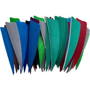 50PCS 3 Inch Shield Cut Turkey Arrow Feathers for Bowhunting, Right Wing Fletching, Waterproof and Durable for Recurve and Compound Bow (lake blue)