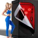 Infrared Sauna Dry Sauna with 660nm 850nm Infrared Red Light Therapy High Power Heating Bulbs, Portable Sauna Home Sauna Personal Indoor Sauna Box Sauna Tent