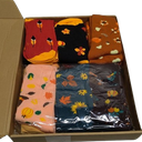 Fun Socks for Women, Novelty Funny Crazy Cool funky Socks, Cute Gifts for Women Girl sets Fall Thanksgiving 24 pairs 