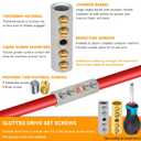 4 Gauge Wire Butt Connectors 6 PCS Tinned Brass Mechanical Butt Splice Connectors Kit 4 AWG Mechanical Repair Splice Kit Splice Screw Sleeves 6 PCS Mechanical Splices with 6 PCS 3:1 Heat Shrink Tubes