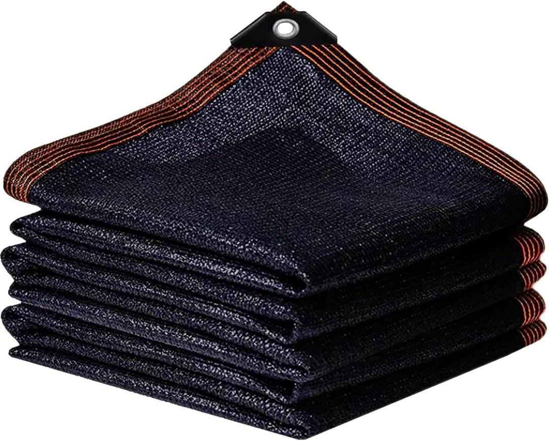 90% Black Shade Cloth for Patio, 3x3 FT Mesh Tarp Sun Shade Cloth with Grommets, Sun Protection Sail for Garden Greenhouse Pergola Plants Chicken Coop Patio Outdoor Neting Cover (3x3FT)