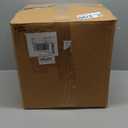 S & L Homes Pouf Ottoman - 100% Jute Braided Footrest Pouf Hand Knitted Traditional Cord Boho Pouffe for Living Room, Bedroom, Nursery, Patio, Lounge Colorblock - Natural Ivory (16x16x16)