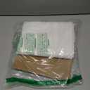 Barossa Design Small RV Shower Curtain Waffle Weave 36 x 64 Inches for Travel Trailer and Camper - 230GSM Heavy Fabric, Water Repellent, Washable, White, 36x64