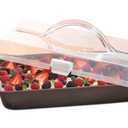 T-fal 84840 Signature Nonstick Covered Cake Pan, 9 x 13-Inch