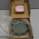 KR. LIF Lotus Incense Holder & Burner, Agarbatti Stand, Detachable Lotus Leaf Incense Tray, Ash Catcher for Altar, Sage & Palo Santo, Ceramic