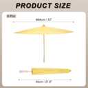 MECCANIXITY 6 Pcs Paper Umbrellas ,33" Paper Parasol DIY Oiled Painting Umbrellas for Photography Props Craft Party Wedding Decoration,Yellow
