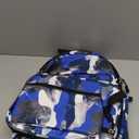 Boys Backpack with Lunch Box, Camo Kids Backpacks for Boys Elementary Middle School Bag Bookbag Outdoor Travel Back Pack (Camo Blue Set, Small)