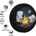Spare Tire Cover with Marshmallow Campfire Pattern Wheel Protectors Weatherproof Wheel Covers Universal Fit for Truck SUV Rv Travel Camper Trailers Accessories 14inch