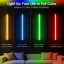 Smart RGB Slat Wall Lights 6PCS WiFi Wall Panel Lights with Alexa | Self Adhesive LED Light with APP Control, Music Sync, Timer, Memory Feature, White Light Cover for Slat Wall, Acoustic Panels, 16"+24"+40" X 2