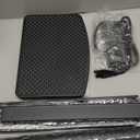 WALI Rolling TV Stand with Power Outlet & AV Shelf, Mobile Tall TV Stand Mount on Wheels for 32-75 inch TV up to 110 lbs, Swivel Height Adjustable TV Cart with Wood Base for Bedroom(TVDVD-6PR), Black