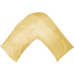 TAOSON Silky Soft Satin Soild Envelope Style V Shaped/Tri/Boomerang Pillow Cover Pillowcase Pillow Protector Cushion Cover Non Zippered Only Cover No Insert (Gold)