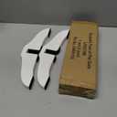WELLAND Support Feet for 360 Degree Configurable Gate Collection, Espresso, A Pair White