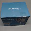 Shower Head with Handheld High Pressure, Rain Shower Head with Fixed Showerhead and 9 Sprays Handheld Shower, Detachable 2-IN-1 Shower head with 59" Rotatable Stainless Steel Hose (Black)