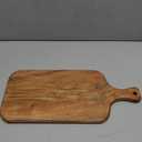 Reversible Acacia Wood Cutting & Chopping Board For Kitchen With Handle For Meat, Vegetables, Fruits, Bread, Serving Platter For Gourmet Cheese & Charcuterie For Dining Room, 15 x 7 Inch, Rustic Brown