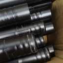 Creatyi 1 Inch Heavy Duty Double Curtain Rods 32 to 129 Inch Adjustable Double Curtain Rods for Windows for Bedroom Living Room Kitchen Study Office (Black)