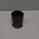 TriTrust Exhaust Tip, 2-2.75 inch inlet adjustable, Fit 2''/2.25''/2.5''/2.75'' Outer diameter Tailpipe, 3.5''Outlet 6''Long Muffler Tip, Black Powder Coated Stainless Steel Tail Tip