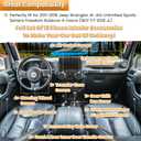 18 PCS Full Set Interior Decoration Trim Kit Steering Wheel Center Console Door Handle Air Conditioning Vent Cup Holder Gear Cover Trim for Jeep Wrangler JK JKU 2011-2018 4-Door (Glossy Carbon Fiber)