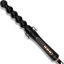 Farery Bubble Curling Wand for Long Hair - 32mm Ceramic Coated Springless Barrel for Defined Spiral Curls & Waves, Smooth Shine, Includes Heat Resistant Glove, 5 Temp Settings, Dual Voltage