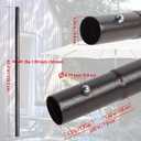 Blissun 45" Umbrella Replacement Lower Pole, Patio Umbrella Bottom Pole with Bullet Buckle, Only Compatible Umbrellas
