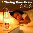 EPIMA Candle Warmer Lamp with Timer and Dimmer, Electric Wax Warmers for Scented Candles with 5 Brightness Settings, Anti-Glare Lamp with Adjustable Height, Home Decor, Gift for Christmas, Birthday (Champagne)