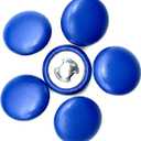 20PC Royal Blue Leather Covered Sewing Buttons with Metal Shank,Leather Buttons for Clothes,Dress,Suits,DIY Projects,Sewing Accessories15mm