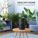 FULMINARE Air Purifiers for Bedroom H13 True HEPA Air Filter Quiet Air Cleaner With Night Light Portable Small Air Purifier for Home, Office, Living Room (Black 2 Pack)