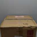 Pokini Blue Stoneware Dinnerware Set, 12 pcs Reactive Glaze Plates and Bowls Sets, Handmade Round Dishes Set for 4, Highly Chip and Crack Resistant Modern Plate Set