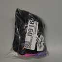 Popvil Women's One Piece 2025 Tummy Control Swimsuits Neon Color Block Swimwear Deep V Neck Slimming Bathing Suit (Medium, Black&purple)