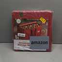 ZOBER Large Christmas Ornament Storage Box - Stores 128 3" Ornaments, With Dividers - Ornament Organizer Storage Box, Durable Christmas Containers Holder - Extra Pockets, Dual Zipper - Red