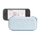 Kuitmor Carrying Case Compatible with Switch 2 (2025) 7.9 Inch, Hard-Shell Slim Travel Case with 12 Game Card Slots for Switch 2 Console and Accessories, Candy Party (Blue)