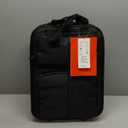 Hanke Softside Expandable Underseat Carry On Luggage for Airplanes,Travel Luggage Rolling Bag Personal Item Bag Small Suitcase,Black,16-Inch