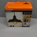 Sylvania Vintage Hudson Antique Pendant Light Fixture with 1 8.5W A19 LED Bulb Included, 800 Lumens, Antique Black, Dimmable (60053)