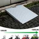 Shed Ramp for Riding Mower - 29" x 48" Heavy-Duty Shed Ramps Kit for Snow Blower, 1500LBs Anti-Slip Metal Loading Ramps for Shed for UTV, Motorcycles, Lawnmower, Garages & Barns, 2PC