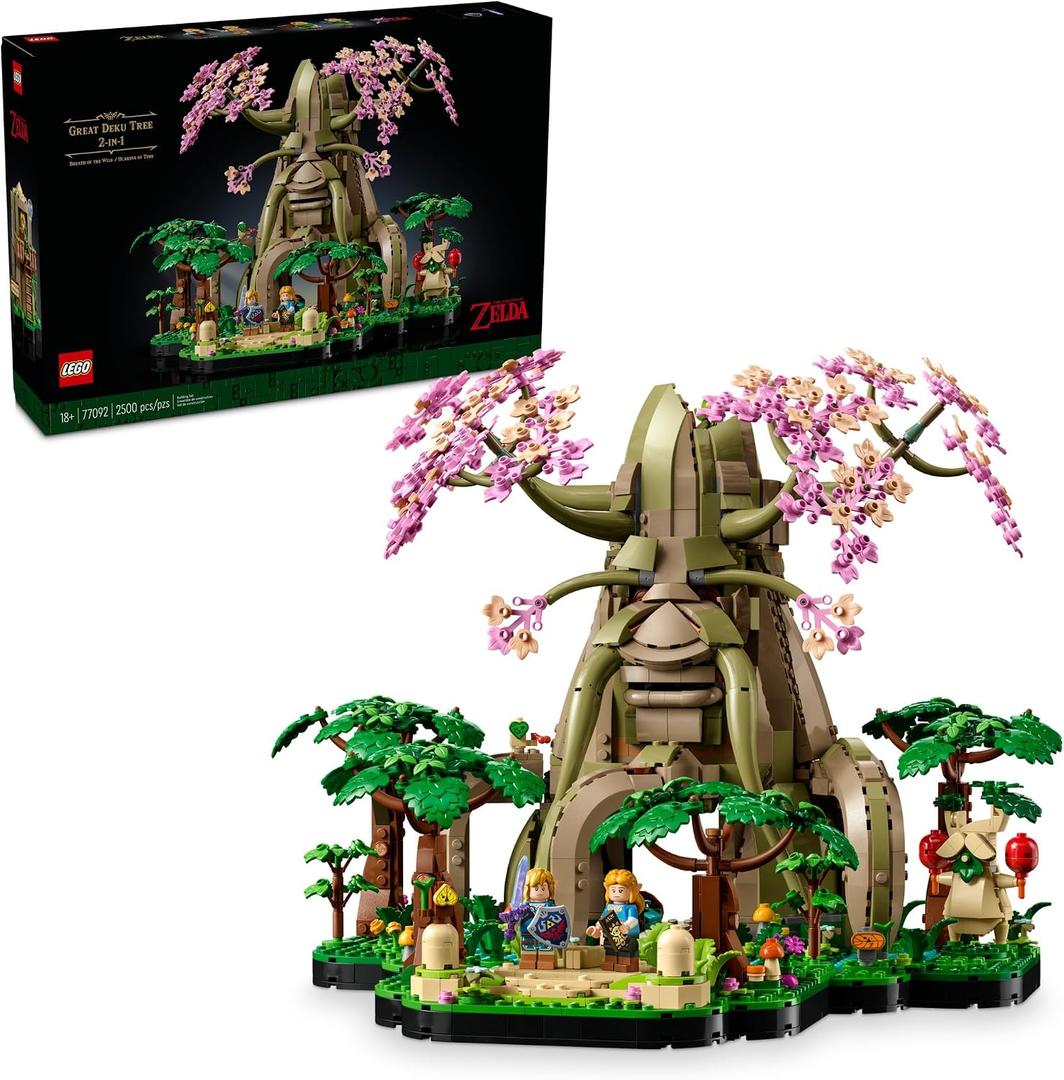 LEGO The Legend of Zelda Great Deku Tree 2in1 - Model Building Set for Adults, Ages 18+ - Collectible Zelda Kit for Home Decor, Office or Bedroom - Gift Idea for Fans of Video Game - 77092