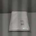 RYB HOME Sheer Curtains White 90 inches Long - Linen Texture Wave Fabric Vertical Window Shades for Sliding Glass Door Balcony Terrace Sun Room Beach Pool House, 52 x 90 inches, 1 Pair