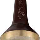 HealthAndYoga FootEase Kansa Vatki Stick - Ayurveda Bronze Foot Massager with Wooden Handle -Ancient Detox Pain Relief Rough Surface for Exfoliation -Eases Tiredness and Relaxes Feet(Stick - Flamed)