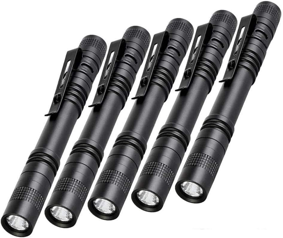 Pen Flashlight,5PCS Led Pen Light Flashlights with Clip,Mini Pocket Flashlight Small Penlight Inspection Flashlight