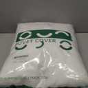 JELLYMONI White Duvet Cover King Size, 3pcs Washed Microfiber Bedding Set, Soft Breathable Seersucker Duvet Cover Set with Zipper Closure and Corner Ties for All Seasons (King(104"90"))