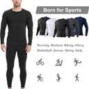 Dalavch 5 Pack Men’s Compression Shirts Long Sleeve Athletic Workout Rash Guard Gym Active Sports Undershirt Base Layer Top (XL)
