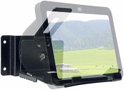 Fbyuitap Metal Wall Mount Compatible with Echo Show 8 (3rd Gen),not for 1st&2nd Gen. Adjustable Swivel Stand,360 Degree Rotation with Wide Angle Tilt, Without Magnetic (Black)