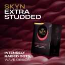 SKYN Extra Studded, 22 Count, Lubricated Latex-Free Condoms, Unique Texture Intensifies Every Moment