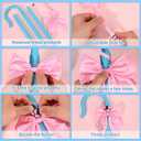 Shepherd Staff and Bow Tie Hook Canes with Bowtie for Women Halloween Party Cosplay