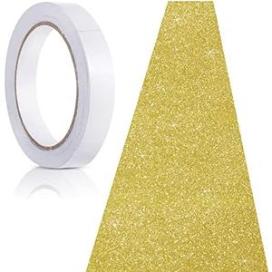Tatuo Carpet Runner Runway Rug 55 GSM Thickness with Carpet Tape for Prom Wedding Party Outdoor Indoor Hallway Rug(2.46 x 30 Feet,Glitter Gold)